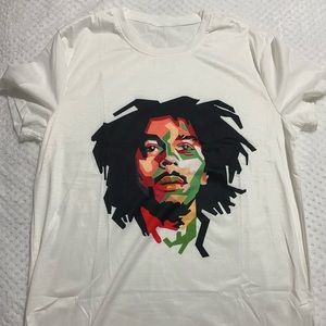 Neck Print White T-shirt